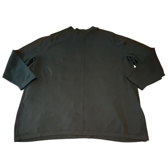 Bob Mackie Wearable Art Black Sweater 1X With Sparkle Pattern - Picture 6 of 6